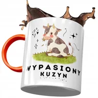 Kubki - Kubek Pomarańczowy Dla Kuzyna na Urodziny Prezent z Nadrukiem ze Zdjęciem + Opakowanie na prezent (wzór 02) - miniaturka - grafika 1