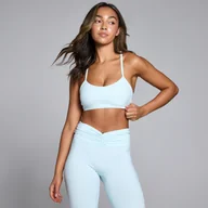 Biustonosze - Damski stanik sportowy z paskami na plecach z kolekcji Tempo MP – Baby Blue - M - miniaturka - grafika 1
