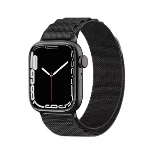 Pasek ze stalową sprzączką Alpine do Apple Watch 38 / 40 / 41 mm czarny HURTEL - Akcesoria do smartwatchy - miniaturka - grafika 1