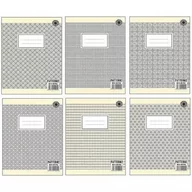 Zeszyty szkolne - Brulion A5/96K kratka Pattern grey (5szt) - Ziemia Obiecana - miniaturka - grafika 1