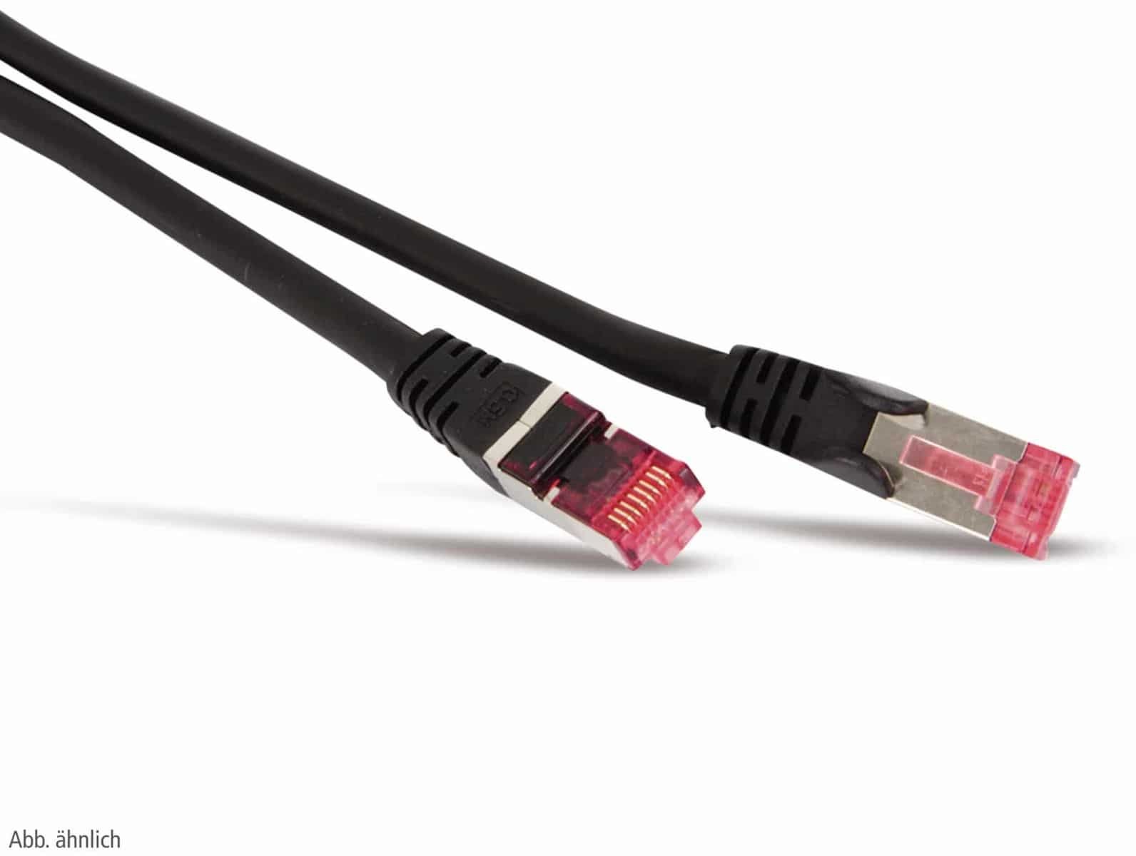 Kabel sieciowy S/CONN o maksymalnej łączności, kat. 6A, S/FTP, PIMF, bezhalogenowy, GHMT-CERTIFIED, czarny, 5,0 m (75715-AS)