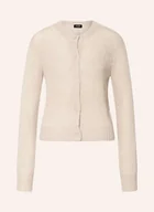 Swetry damskie - Joop! Kardigan Kala Z Dodatkiem Alpaki beige - miniaturka - grafika 1