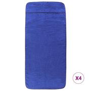 Ręczniki - Ręczniki plażowe, 4 szt., niebieskie, 60x135 cm, 4 - miniaturka - grafika 1