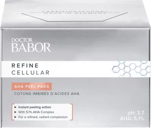 BABOR Doctor Babor płatki peelingujące nasączone kwasem owocowym, przeciwko nierównościom, dużym porom i zmarszczkom, dla promiennej skóry, 60 sztuk - Maseczki do twarzy - miniaturka - grafika 2