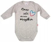 Body dla niemowląt - BODY NAPIS nadruk MAMO JESTEŚ r 98 KLEKLE - miniaturka - grafika 1