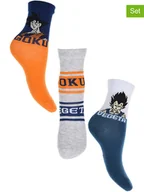 Skarpetki damskie - Dragon Ball Z Skarpety (3 pary) "Dragon ball Z" w kolorze pomarańczowo-granatowym - miniaturka - grafika 1
