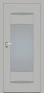 Drzwi wewnętrzne - Dre Drzwi Wewnętrzne Z Szybą Ena 5 Okleina Jasna Szara Mat - miniaturka - grafika 1