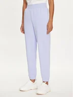 Spodnie sportowe damskie - 4F Spodnie dresowe 4FWSS24TTROF666 Fioletowy Regular Fit - miniaturka - grafika 1