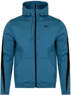 Bluzy męskie - REEBOK - BLUZA MĘSKA DreamBlend FZ Hoodie H49869 bluza rozpinana - miniaturka - grafika 1