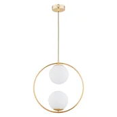 Lampy sufitowe - Lampa wisząca z białymi, kulistymi kloszami AL 62441 z serii AVIA - miniaturka - grafika 1