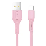 Kable USB - Kabel USB Joyroom JOYROOM KABEL COLORFUL TYPE-C 1M RÓŻOWY, S-M357S - miniaturka - grafika 1