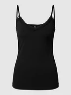 Koszulki i topy damskie - Top z obszyciem koronką model ‘KATE’ - miniaturka - grafika 1