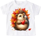 Koszulki dla dziewczynek - Koszulka z jeżem - wzór jeż60 - miniaturka - grafika 1