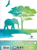 Szkolne artykuły papiernicze - Herlitz Herlitz Zeichenblock A4 GREENline Elefant 20 Blatt - miniaturka - grafika 1