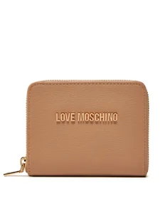 LOVE MOSCHINO Mały Portfel Damski JC5702PP1MLD0105 Beżowy - Portfele - miniaturka - grafika 1