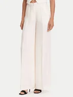 Spodnie damskie - Guess Spodnie materiałowe W5YB02 WH5N2 Écru Regular Fit - miniaturka - grafika 1