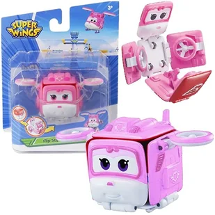 SUPER WINGS FLIP DIZZY TRANSFORMUJĄCA FIGURKA SAMOLOT HELIKOPTER - Figurki dla dzieci - miniaturka - grafika 1
