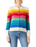 Swetry damskie - United Colors of Benetton Damski koreański dżersej M/L 103me500l kardigan sweter, wielokolorowy 941, S - miniaturka - grafika 1