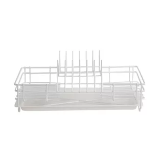 Altom SUSZARKA DO NACZYŃ 1-POZIOMOWA 35CM BIAŁA Z TACKĄ 5906551041361 - Suszarki do naczyń - miniaturka - grafika 1