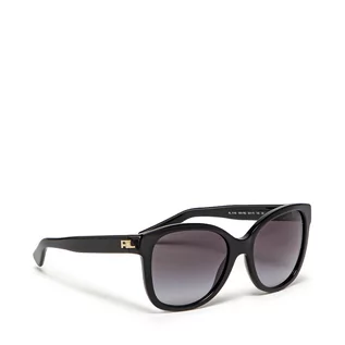 Okulary przeciwsłoneczne - Ralph Lauren Okulary przeciwsłoneczne LAUREN 0RL8180 50018G Shiny Black/Gradient Grey - grafika 1