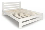 Łóżka - Białe podwójne drewniane łóżko 120x200 A3-P64 - miniaturka - grafika 1