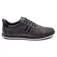Półbuty męskie - Buty męskie casual 1801P szare - Polbut - miniaturka - grafika 1