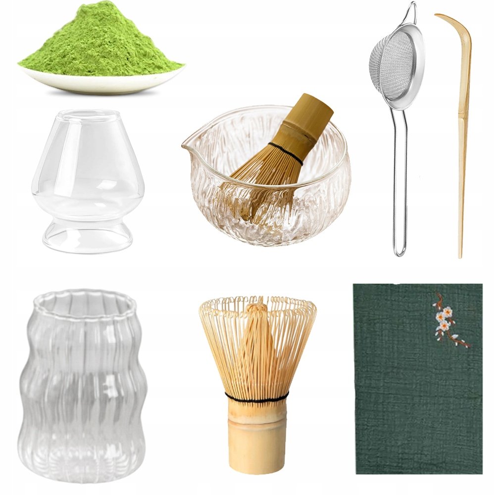 Zestaw Japońskiej Herbaty Do Matcha, Zestaw Wyroby Szklane Matcha 7SZT