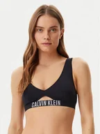 Stroje kąpielowe - Calvin Klein Swimwear Góra od bikini KW0KW02745 Czarny - miniaturka - grafika 1