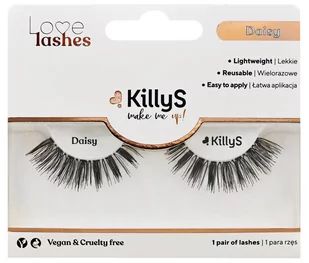 KillyS - Love Lashes - Strip False Eyelashes - Sztuczne rzęsy na pasku - DAISY - Sztuczne rzęsy i akcesoria - miniaturka - grafika 1
