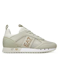 Sneakersy damskie - Sneakersy EA7 Emporio Armani X8X027 XK050 U453 Beżowy - miniaturka - grafika 1