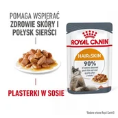 Mokra karma dla kotów - ROYAL CANIN Hair & Skin w sosie 12x85 g - miniaturka - grafika 1