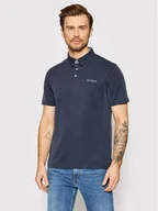 Koszulki męskie - Columbia Polo Nelson Point 1772721 Niebieski Regular Fit - miniaturka - grafika 1