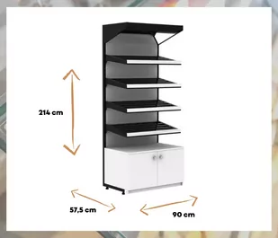 Regał piekarniczo-cukierniczy NATAN PIEKARNICZY 900 CEBEA - Szafy i witryny chłodnicze - miniaturka - grafika 2
