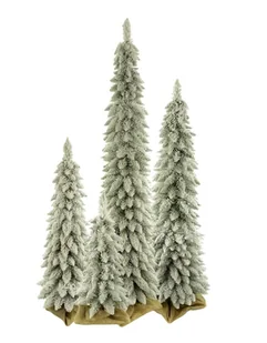 Choinka sztuczna Świerk Tatrzański ze śniegiem SLIM 110 cm ŚNIEG - Choinki - miniaturka - grafika 1