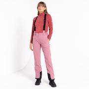 Spodnie damskie - Dare 2b - Damskie Spodnie Narciarskie z Szelkami Effused II Różowy, Rozmiar: 32R - miniaturka - grafika 1