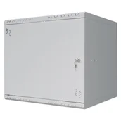 Szafy rack - Szafa wisząca Standard 19" 9U, 450mm, drzwi metalowe, szara S-RC19-9U-450MG - miniaturka - grafika 1