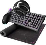 Zestawy myszka + klawiatura - Klawiatura PREYON Zestaw Legendarny PREYON Klawiatura Silent claw red Gateron Red Pro PSCR105B + Mysz Owl Wireless POW35B + Słuchawki Tornado Fly PTF40B Czarne PTF40B + Podkładka Falcon Speed XXL PFS120 - miniaturka - grafika 1