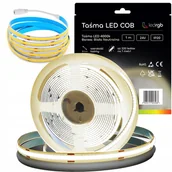 Taśmy LED - Taśma Led Neon Cob 24V 1m 320 diod 4000K Biała Neutralna Homogeniczna 8MM - miniaturka - grafika 1