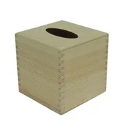 Pasmanteria - Chustecznik Drewniany Kwadratowy Decoupage 13Cm - miniaturka - grafika 1