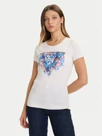 Koszulki i topy damskie - Guess T-Shirt W5BI29 J1314 Écru Slim Fit - miniaturka - grafika 1