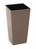 Donice - Doniczka FINEZJA 19 x 19 mokka Lamela - miniaturka - grafika 1