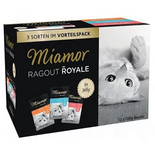 Miamor Ragout Royale Mix Galaretka - indyk, łosoś, cielęcina saszetki 12x100g - Mokra karma dla kotów - miniaturka - grafika 1
