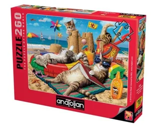 Puzzle 260 Koty na plaży Nowa - Puzzle - miniaturka - grafika 1