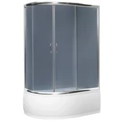 Kabiny prysznicowe - KABINA PRYSZNICOWA NATRYSKOWA Z WANNĄ 120X85cm NATRYSK Z DUŻYM BRODZIKIEM - miniaturka - grafika 1