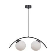Lampy sufitowe - Wave lampa wisząca 2xE14 czarna/biała 5013 - miniaturka - grafika 1