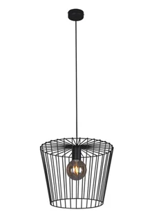 Czarna industrialna lampa wisząca druciana - 7X S565 Cortez - Lampy sufitowe Czarna industrialna lampa wisząca druciana - 7X S565 Cortez - Lampy sufitowe - miniaturka - grafika 1