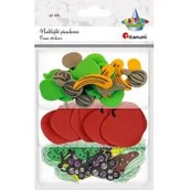 Zabawki kreatywne - Naklejki piankowe owoce warzywa mix 51szt - miniaturka - grafika 1
