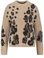 Swetry damskie - Taifun Damski sweter 272034-15408, zielony (Heather Green), 38 (DE) - miniaturka - grafika 1