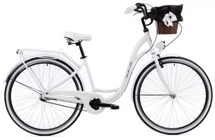 Goetze, Rower Miejski Style 28" Alu 3 Biegi Biały Biały Czarny, Kosz - Rowery - miniaturka - grafika 1
