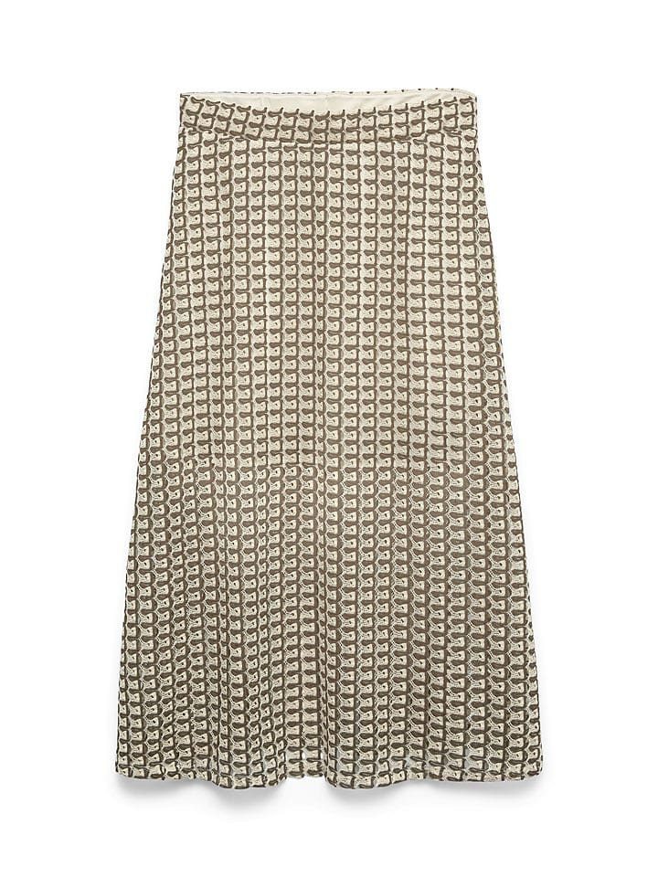 Vero Moda Spódnica w kolorze beżowo-szarobrązowym